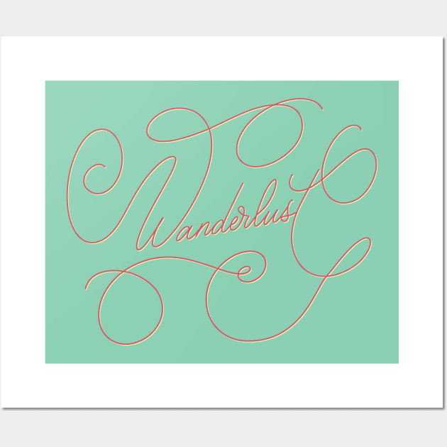 Wanderlust Wall Art by PrettyPeonyStudio